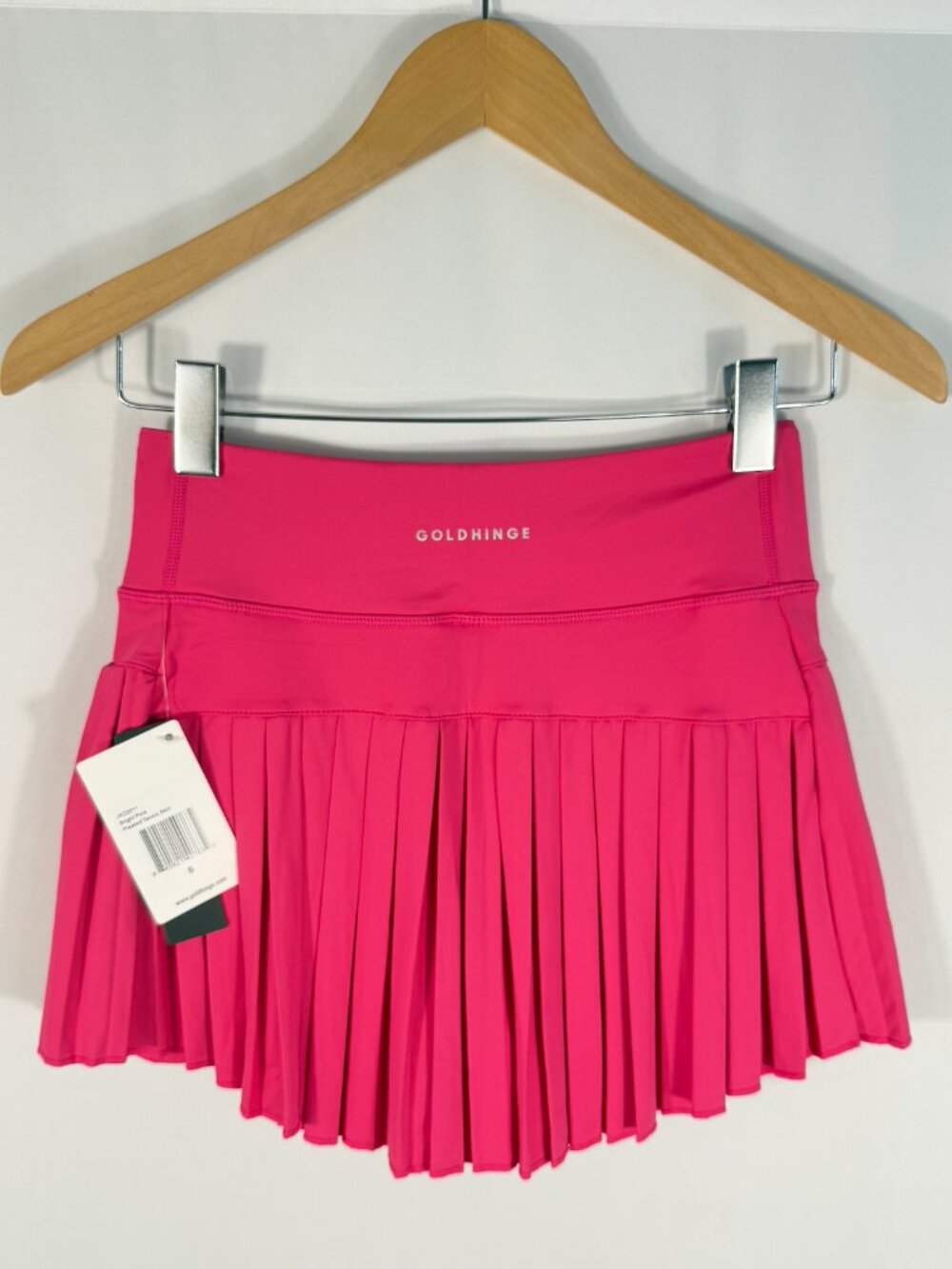 Goldhinge Pleated Skort in Bright Pink Small NWT Tennis Pickleball Golf Preppy